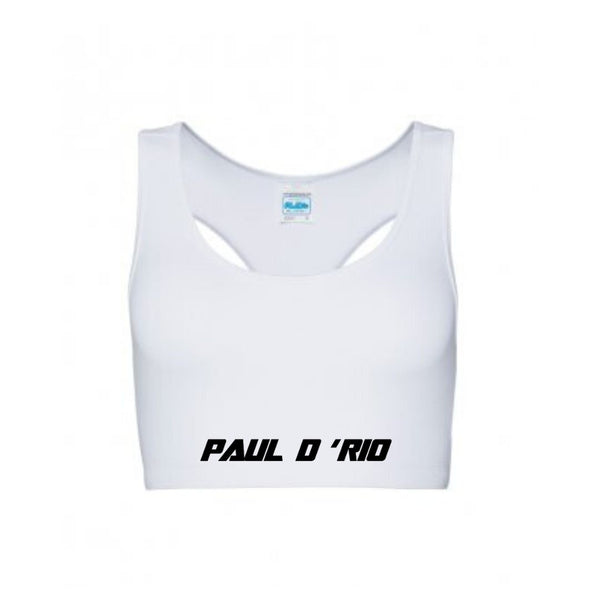 White PDR Crop Top