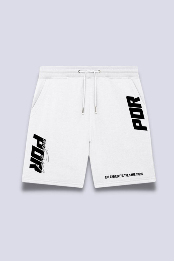 White French Terry "Love you" Shorts