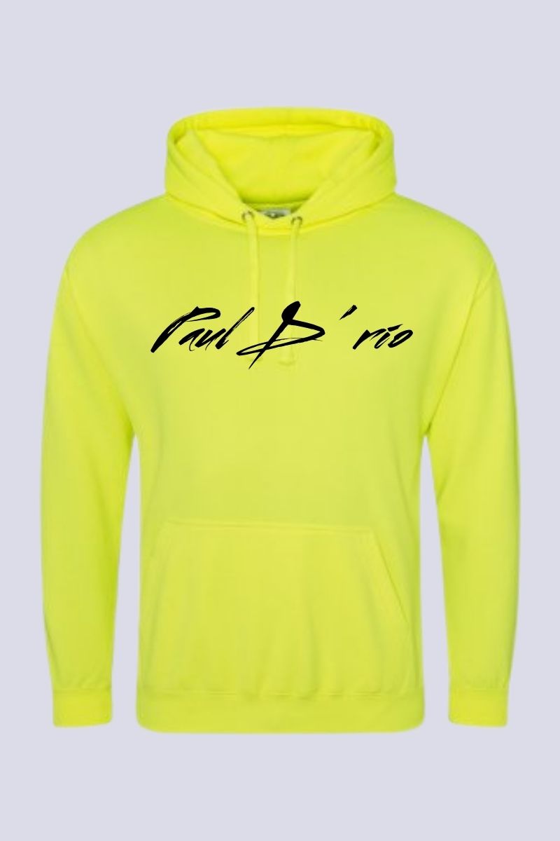 Electric Yellow Branded Hoodie