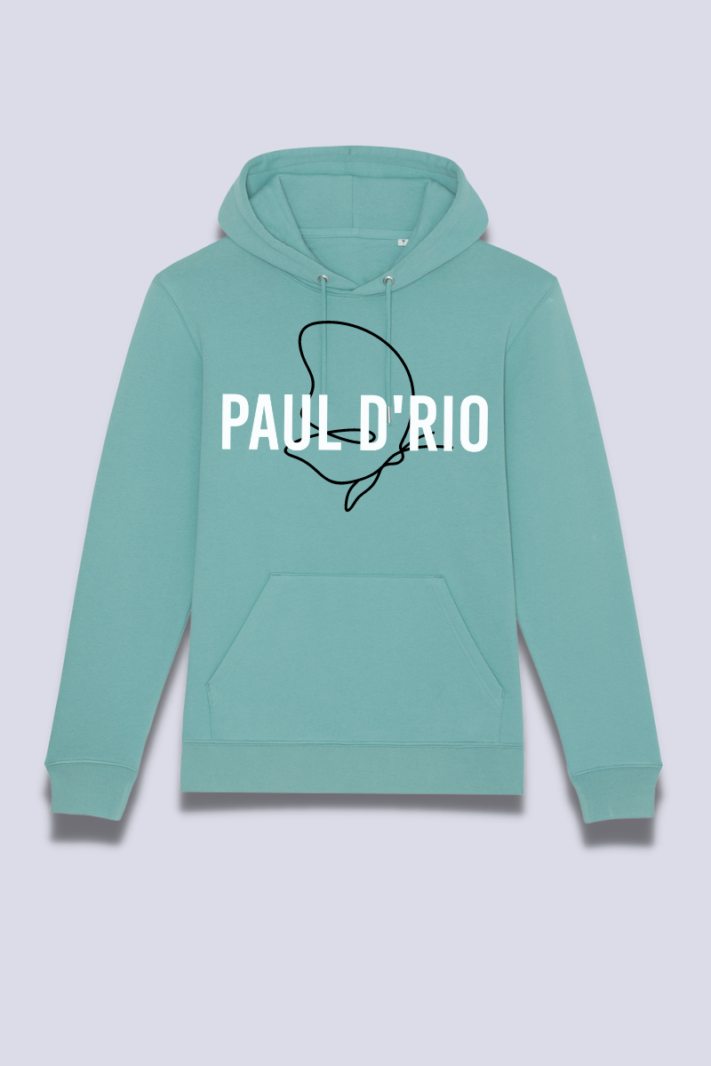 Teal Cruiser Hoodie Abstract Butterfly
