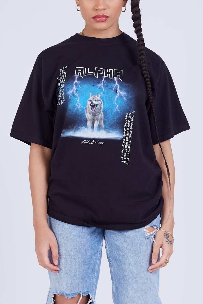 Alpha Lightning Wolf T-shirt